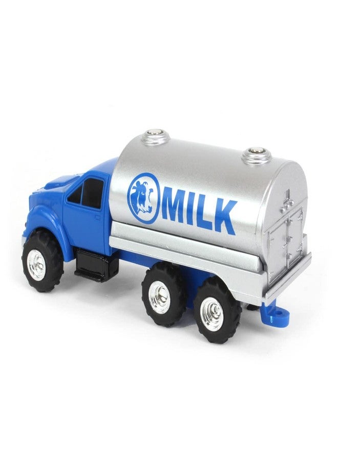 ERTL 1/64 Blue Tandem Milk Tank Truck 47493 - Image 4